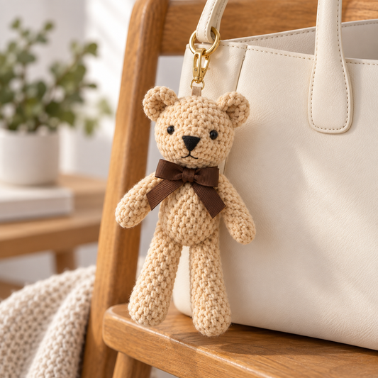 Plush Bear Keychain