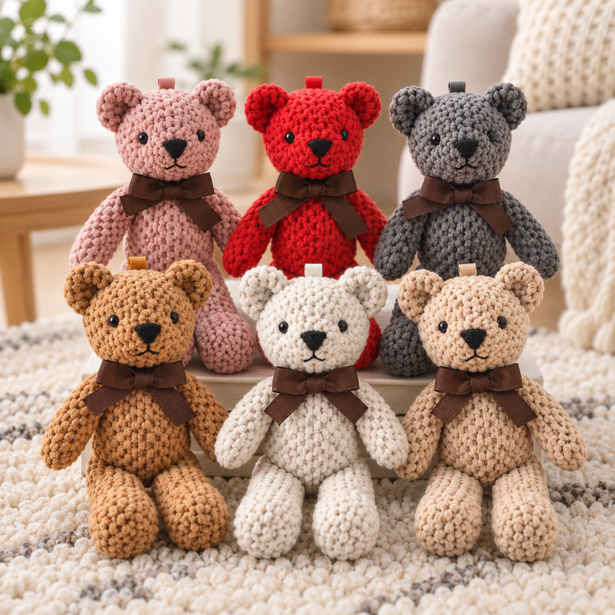 Plush Bear Keychain
