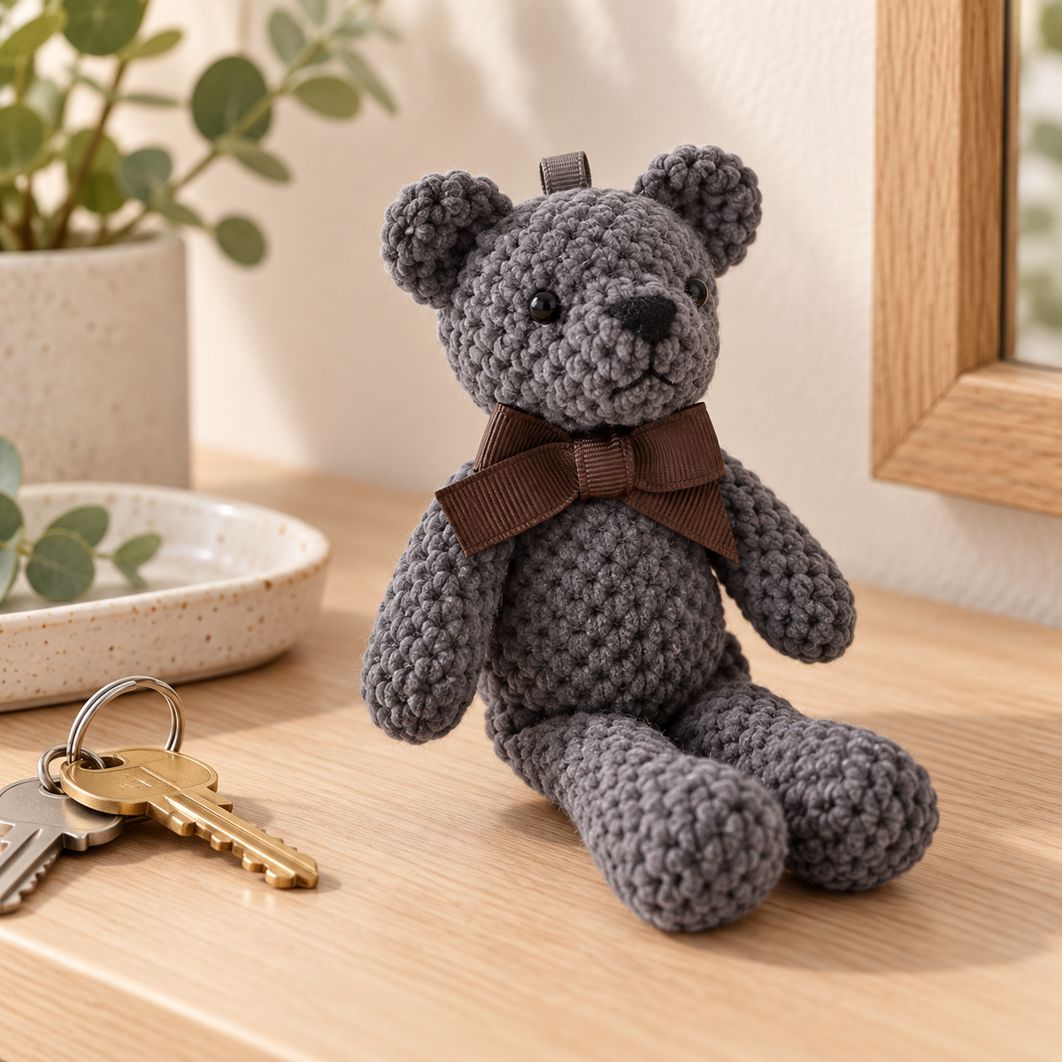 Plush Bear Keychain